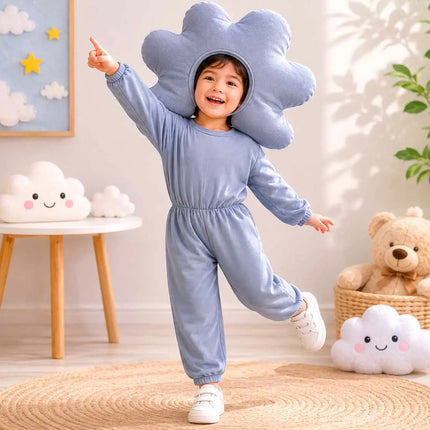FancyDressWale Nature Theme Cloud Fancy Dress Costume for Kids | School Fancy Dress Competition Outfit | Environment Day Costume | Nature Character Dress for Boys & Girls fancydresswale.com