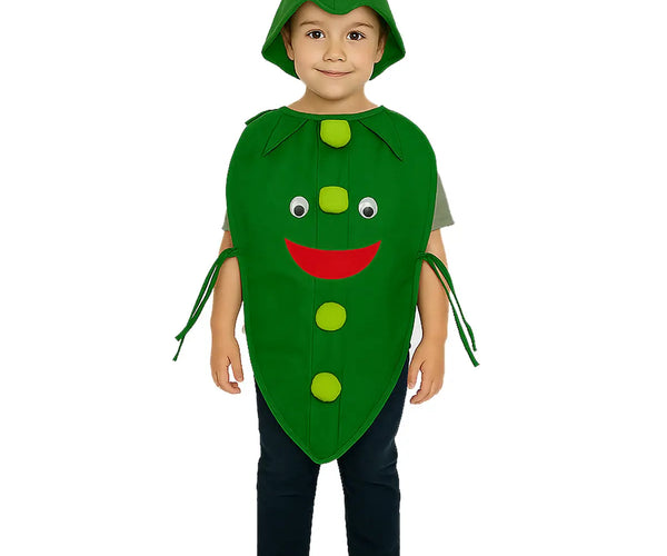 DressWale Peas Vegetable Costume with Green Jumpsuit for Kids 🌱 – –  fancydresswale.com