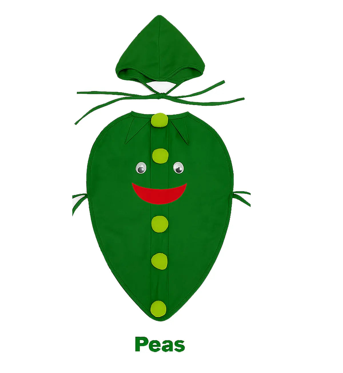 DressWale Peas Vegetable Costume with Green Jumpsuit for Kids     fancydresswale.com