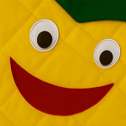 FancyDressWale Pineapple Fruit Costume with Green Jumpsuit for Kids | Fancy Dress for School Competitions, Fruit Day & Stage Shows (2–10 Years) Fancydresswale