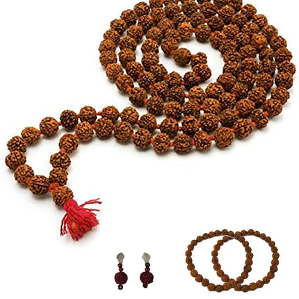 FancyDressWale Rudraksh Mala Set for Mythological Theme Fancy Dress Competitions, Ideal for King, Queen, or Vanvasi Raja Rani Costumes fancydresswale.com