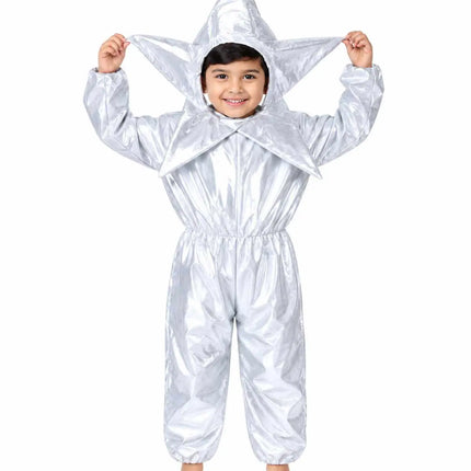 FancyDressWale Star Fancy Dress Costume for Kids | Silver Star Costume Outfit for Boys & Girls | School Fancy Dress Competition Dress | Space & Sky Theme Costume fancydresswale.com