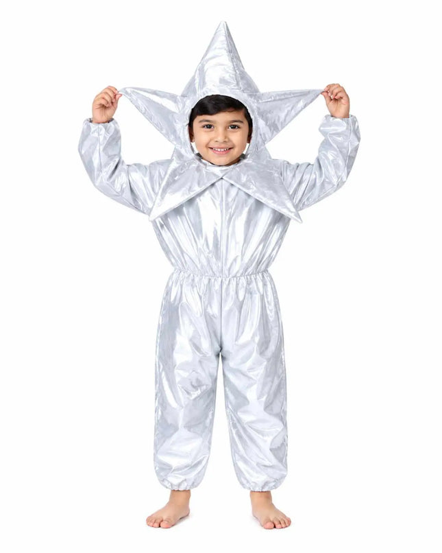 FancyDressWale Star Fancy Dress Costume for Kids | Silver Star Costume Outfit for Boys & Girls | School Fancy Dress Competition Dress | Space & Sky Theme Costume fancydresswale.com
