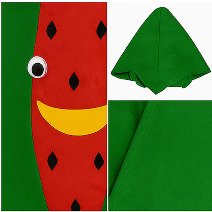 FancyDressWale Watermelon Fruit Costume with Green Jumpsuit for Kids | Fancy Dress for School Competitions, Fruit Day & Stage Shows (2–10 Years) fancydresswale.com