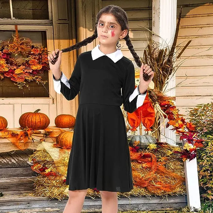 Little Black Halloween Ideas Black Dress Costume Diy Wednesday