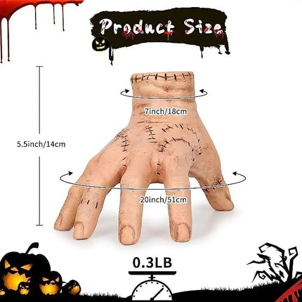 FancyDressWale Wednesday Thing Hand Addams Family Realistic The Thing Hand from Wednesday Addams, Cosplay Hand by Addams Family for Halloween Easter Gifts fancydresswale.com