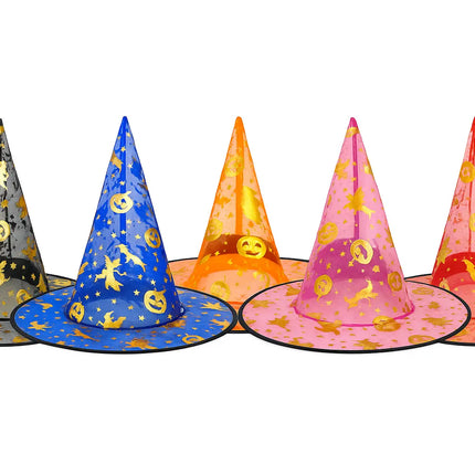 FancyDressWale Witch Hat Costume Set – Halloween Cosplay Caps for Kids & Adults (Pack of 5/10/20) fancydresswale.com