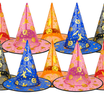 FancyDressWale Witch Hat Costume Set – Halloween Cosplay Caps for Kids & Adults (Pack of 5/10/20) fancydresswale.com