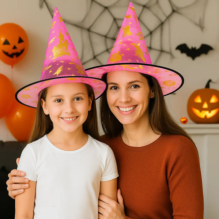 FancyDressWale Witch Hat Costume Set – Halloween Cosplay Caps for Kids & Adults (Pack of 5/10/20) fancydresswale.com
