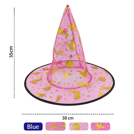 FancyDressWale Witch Hat Costume Set – Halloween Cosplay Caps for Kids & Adults (Pack of 5/10/20) fancydresswale.com
