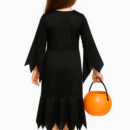 FancyDressWale halloween dress for Girls and Boys pumpkin witch ghost theme costume party Black Witch fancydresswale.com