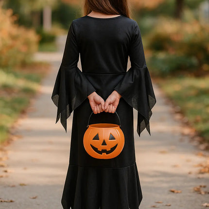 FancyDressWale halloween dress for Girls and Boys pumpkin witch ghost theme costume party Black Witch fancydresswale.com