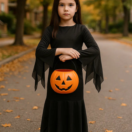 FancyDressWale halloween dress for Girls and Boys pumpkin witch ghost theme costume party Black Witch fancydresswale.com