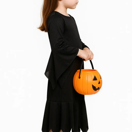 FancyDressWale halloween dress for Girls and Boys pumpkin witch ghost theme costume party Black Witch fancydresswale.com