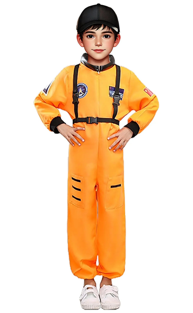 Fancydresswale Astronaut costume for kids- Orange Fancydresswale.com
