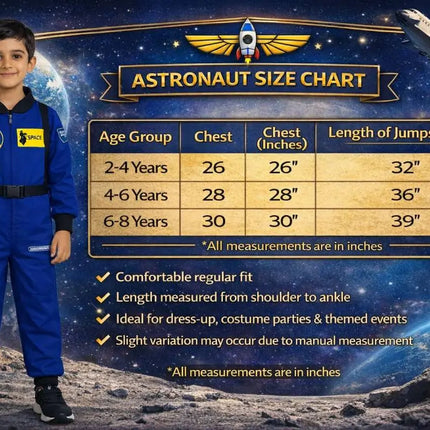 Fancydresswale Astronaut costume  kids- Blue with cap Fancydresswale.com