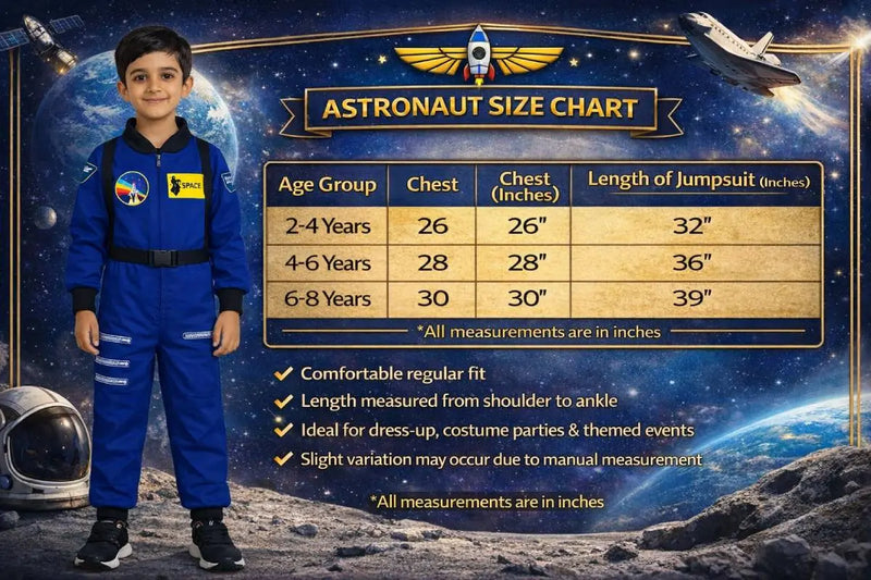 Fancydresswale Astronaut costume  kids- Blue with cap Fancydresswale.com