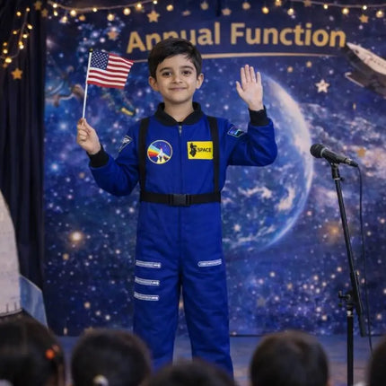 Fancydresswale Astronaut costume  kids- Blue with cap Fancydresswale.com