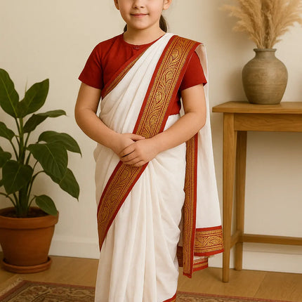 Fancydresswale Bengali saree State costume for girs fancydresswale.com