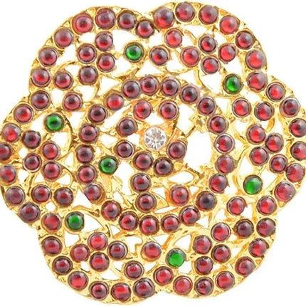 Fancydresswale Bharatnatyam dance Dress with Heavy Jewellery Combo - 10 Ornaments Fancydresswale
