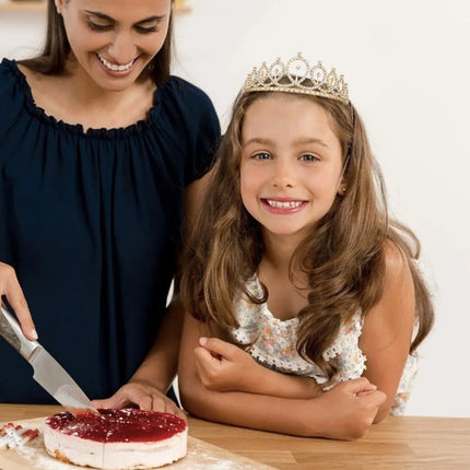 Fancydresswale Birthday Headbands Satin Sash and Tiara Birthday Crown for Girls Women Party Supplies- Rose Gold Crown and Sash- Birthday Girl fancydresswale.com