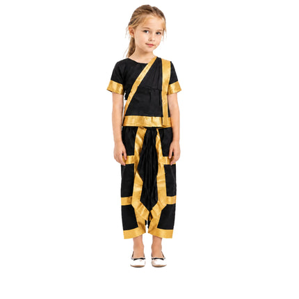 Fancydresswale Black Bharatnatyam costume for bharatanatyam dancers Fancydresswale