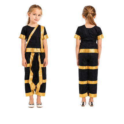 Fancydresswale Black Bharatnatyam costume for bharatanatyam dancers Fancydresswale