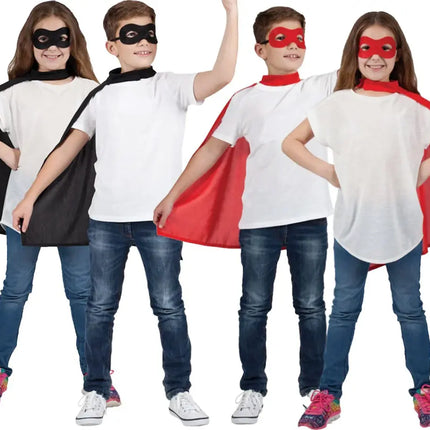Fancydresswale Capes and mask in bulk superhero theme birthday party return gift for boys and Girls fancydresswale.com