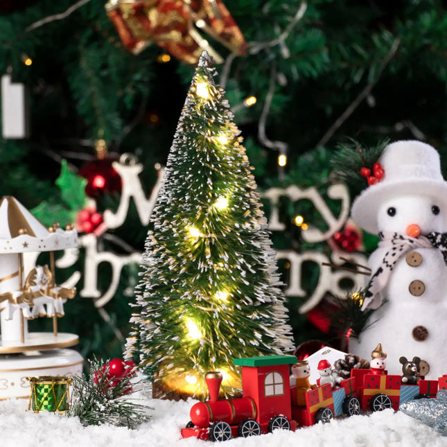 Fancydresswale Christmas Tree 40 com Table top X-MAS Decoration for Home Office with LED Lights fancydresswale.com