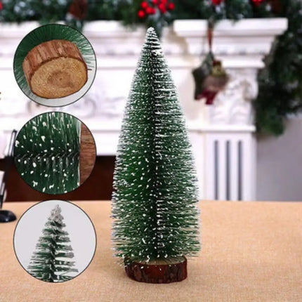 Fancydresswale Christmas Tree Table top Xmas- Decoration with Wood Base- Set of 3 (10 cm, 20 cm and 30 cm) fancydresswale.com