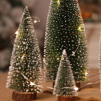 Fancydresswale Christmas Tree Table top Xmas- Decoration with Wood Base- Set of 3 (10 cm, 20 cm and 30 cm) fancydresswale.com