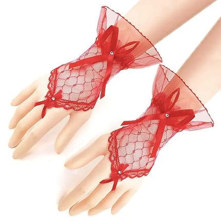 Fancydresswale Elegant Lace Wrist Gloves for Girls & Women – Fancy Dress & Party Accessory fancydresswale.com