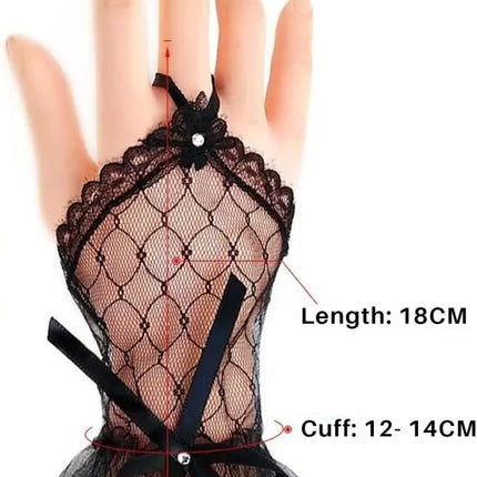 Fancydresswale Elegant Lace Wrist Gloves for Girls & Women – Fancy Dress & Party Accessory fancydresswale.com