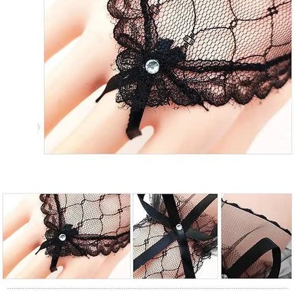 Fancydresswale Elegant Lace Wrist Gloves for Girls & Women – Fancy Dress & Party Accessory fancydresswale.com