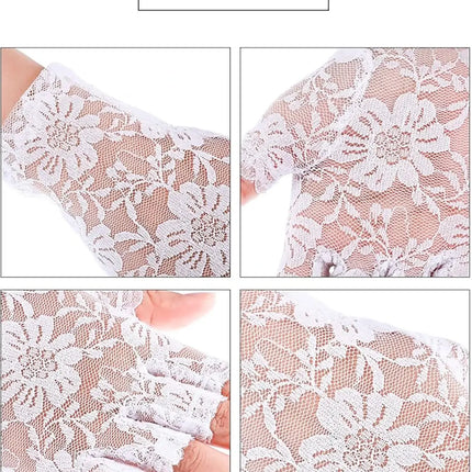 Fancydresswale Floral Lace Fingerless Gloves for Girls & Women – Fancy Dress & Party Accessory fancydresswale.com