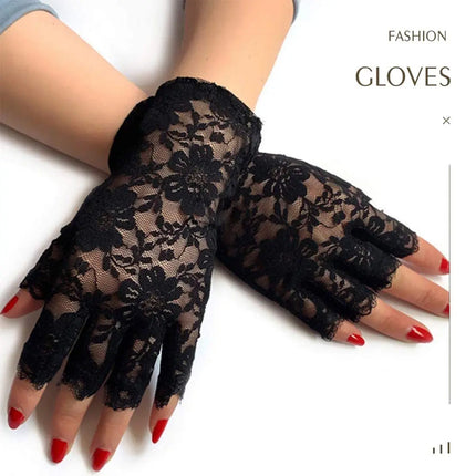 Fancydresswale Floral Lace Fingerless Gloves for Girls & Women – Fancy Dress & Party Accessory fancydresswale.com