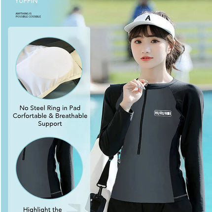 Fancydresswale Girls and Women Swimming Suit Full Sleeve, Beach wear Quick Dry Surfing Dress,Women Full Body Swimsuit with Pads Fancydresswale