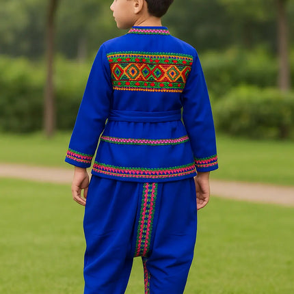 Fancydresswale Gujrati boy dress for boys, Garba dance dress, Blue Fancydresswale