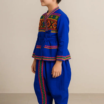 Fancydresswale Gujrati boy dress for boys, Garba dance dress, Blue Fancydresswale