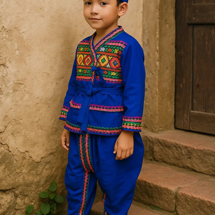 Fancydresswale Gujrati boy dress for boys, Garba dance dress, Blue Fancydresswale