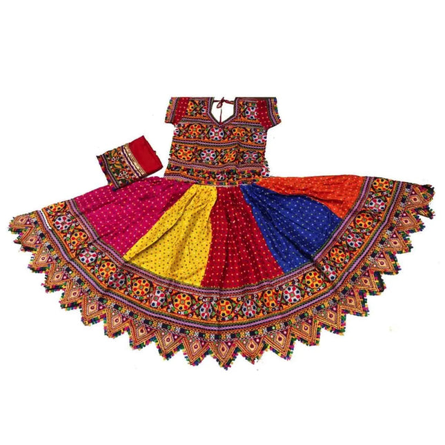 Fancydresswale Gujrati lehenga chaniya choli for Navrata readymade garba dance dress- Full size fancydresswale.com