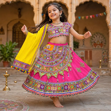 Fancydresswale Gujrati lehenga choli for Navrata readymade garba dance dress- Full size fancydresswale.com