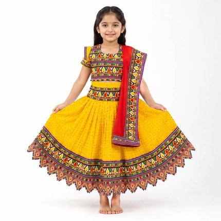 Fancydresswale Gujrati lehenga choli for Navrata readymade garba dance dress- Full size fancydresswale.com