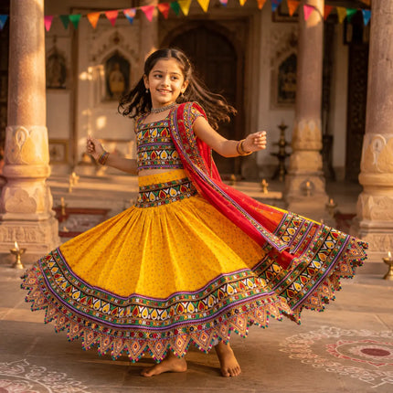 Fancydresswale Gujrati lehenga choli for Navrata readymade garba dance dress- Full size fancydresswale.com