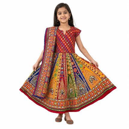 Fancydresswale Gujrati lehenga choli for Navrata readymade garba dance dress- Full size fancydresswale.com