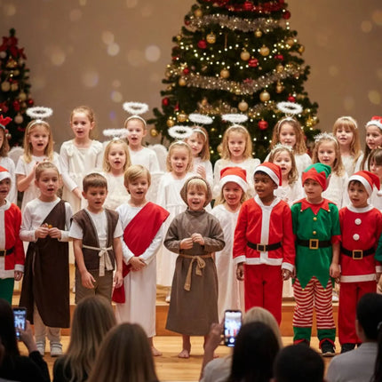 Fancydresswale Jesus Costume for Boys | White Robe with Red Drape | Fancy Dress for School Functions, Christmas & Nativity Play Fancydresswale