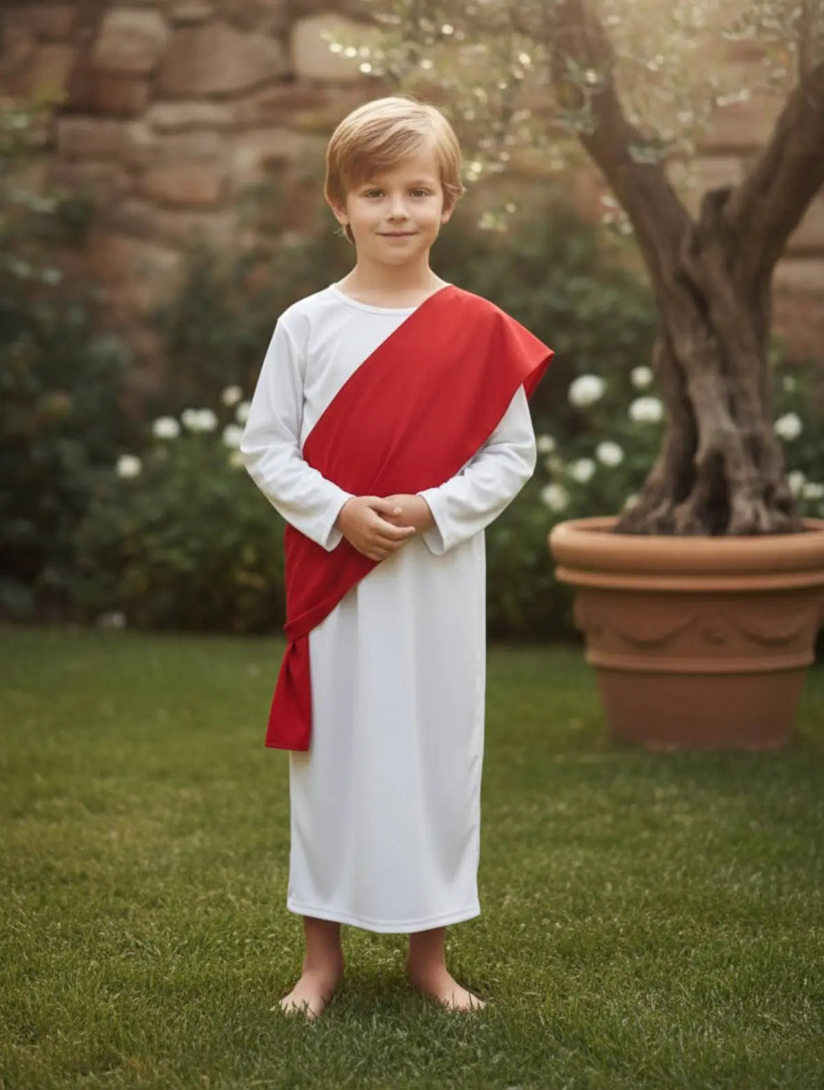 christmas jesus dress up Buy AilRabbit Jesus Costume For Kids - Jesus Costumeit Biblical Characters Christmas Halloween Cosplay Party,With A Red Cloak (XXL) Online at Low Prices in India