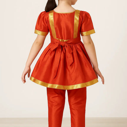 Fancydresswale Kathak dance dress for girls Anarkali Indian classical dance dress for girls fancydresswale.com