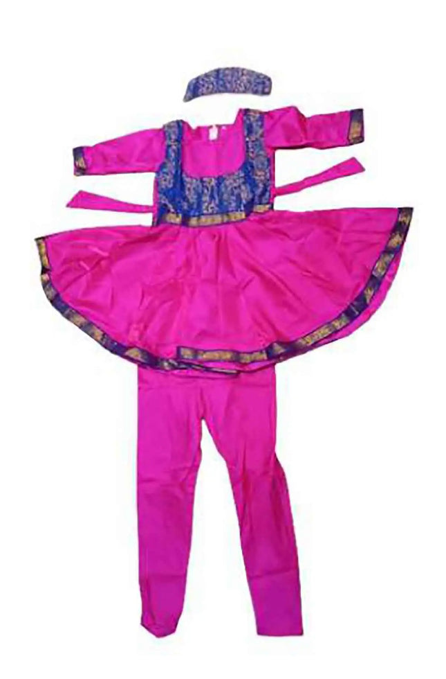 Fancydresswale Kathak dance dress for girls Anarkali Indian classical dance dress for girls fancydresswale.com