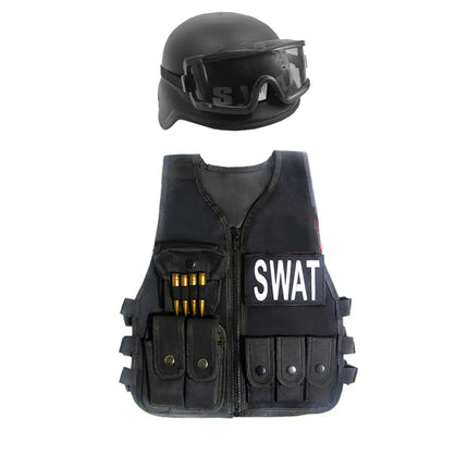 Fancydresswale Kids Army Camouflage Combat Vest and Helmet Set with Goggles – Military Fancy Dress Costume (Copy) fancydresswale.com